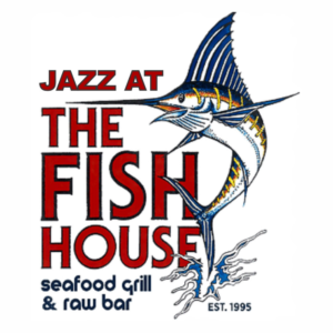 Logo of The Fish House Miami, featuring a marlin, symbolizing their support for the 2024 WDNA 88.9FM Music Scholarship Program.